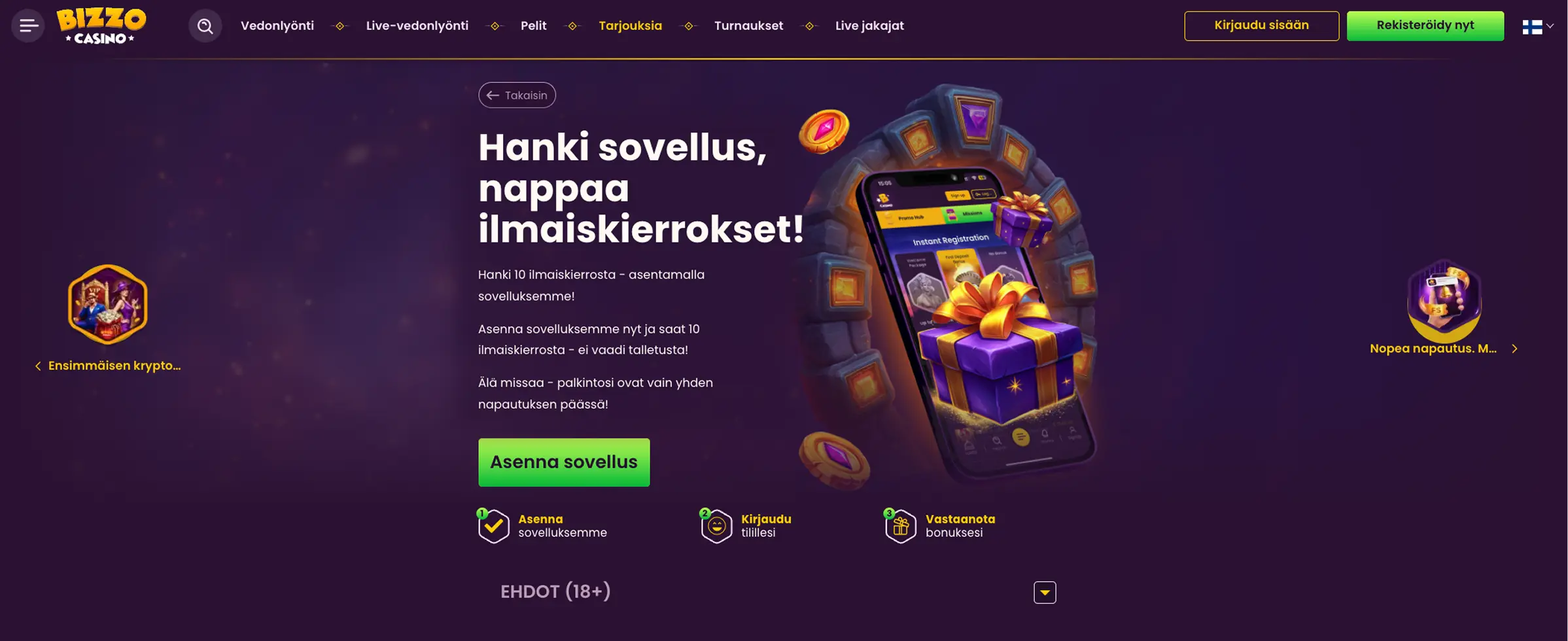 Bizzo Casino Mobiiliversio Bizzo Casino Mobiiliversio